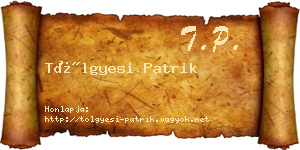 Tölgyesi Patrik névjegykártya